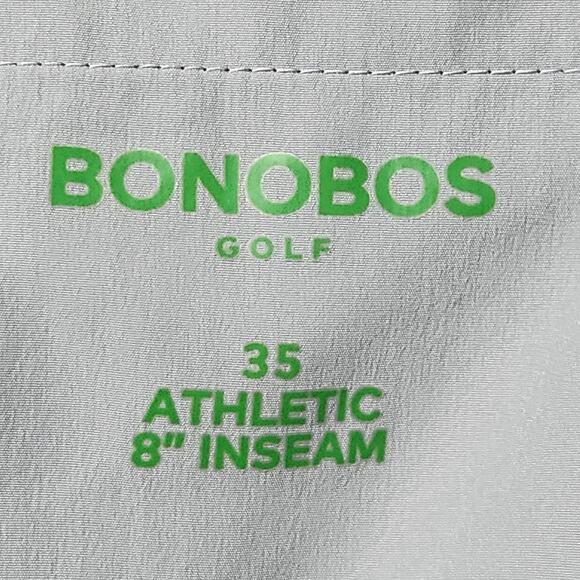 Bonobos Golf Shorts Mens 35 Navy Athletic Fit 8" Inseam Stretch Zip Pockets - Picture 10 of 12
